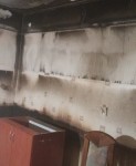 Sprzątanie pokoju po pożarze